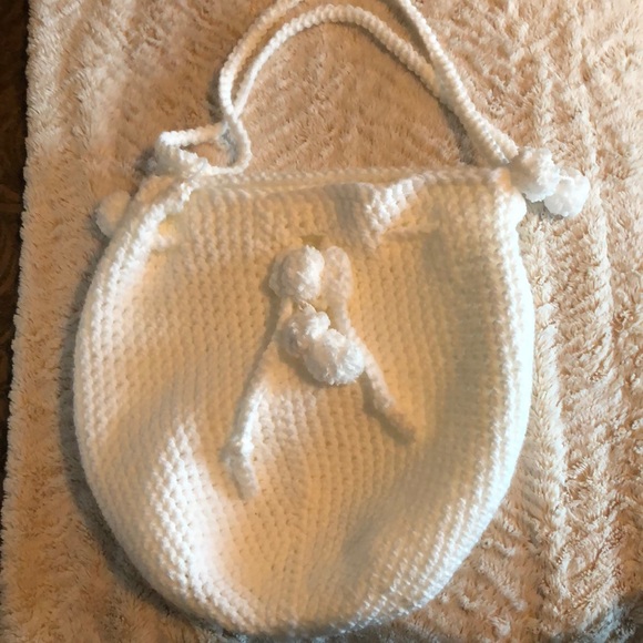 Hand made crochet purse. Large. Lined. Three way straps - Picture 1 of 5